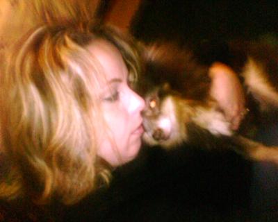 Rex loving on me when I was not feeling well