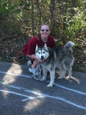 Me and My dog Misty... Isn't she beautiful? ;)  Now at Rainbow Bridge running as much as she desires ;))